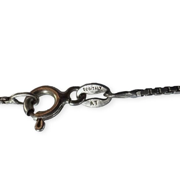 Mother Of Pearl Abalone Inlay Doublet Sterling Silver Necklace Heart Pendant - Picture 2 of 3